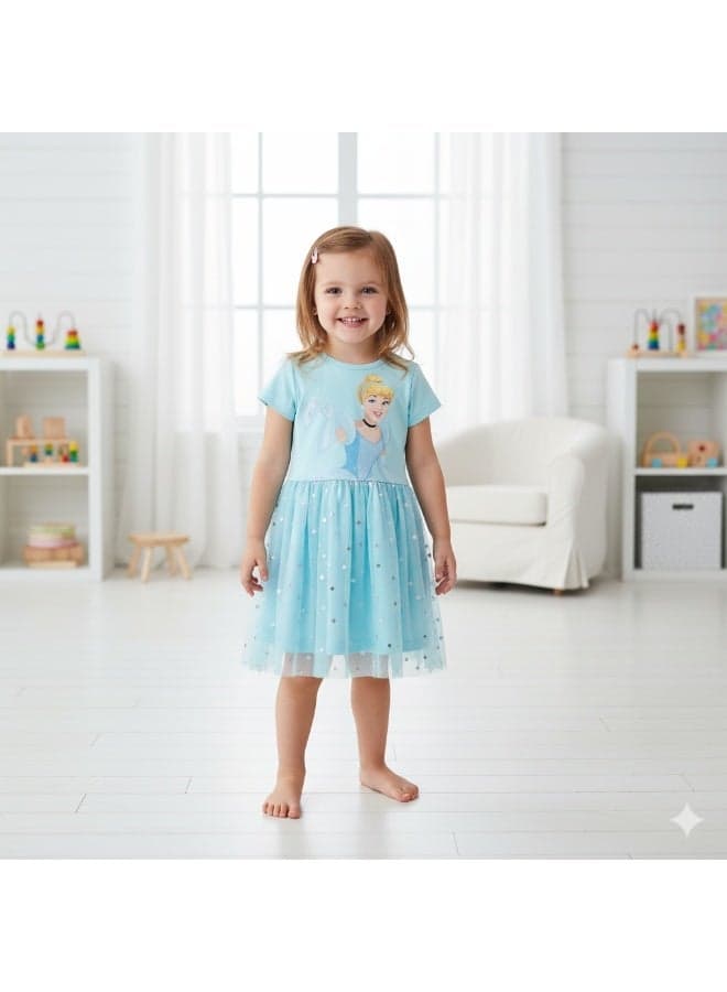 Princess Cinderella Girls Tulle Dress Cotton Polyester - Image 1