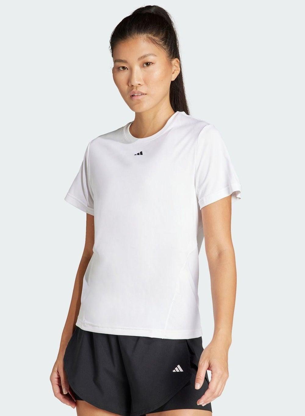 adidas Women’s Training T-Shirt AEROREADY White - Image 1
