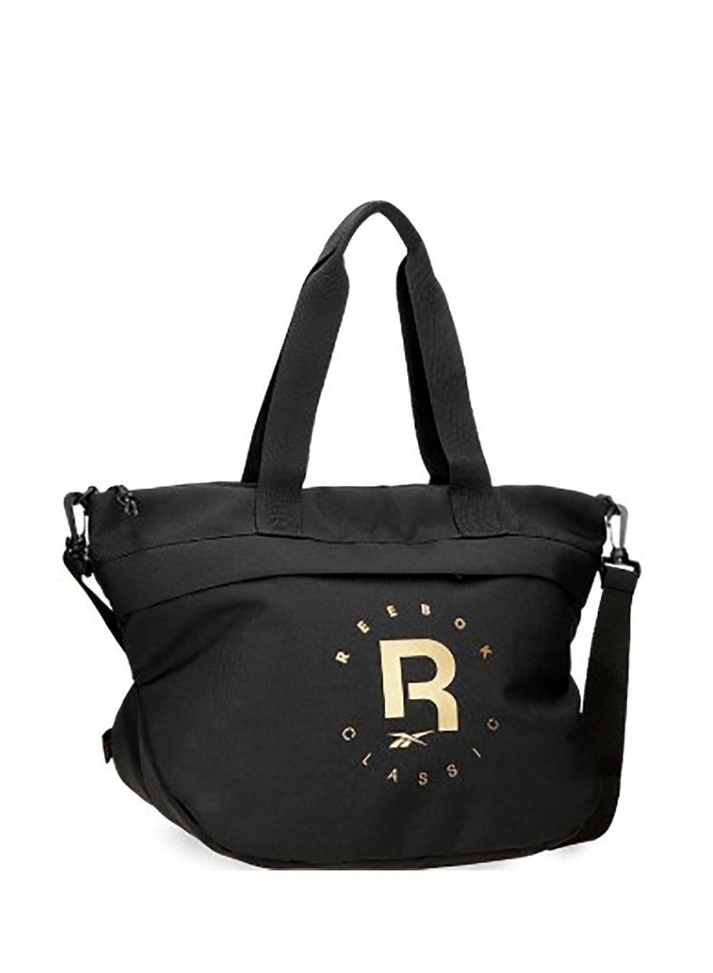 Reebok Gold Black Logo Tote 520021321020 - Image 1