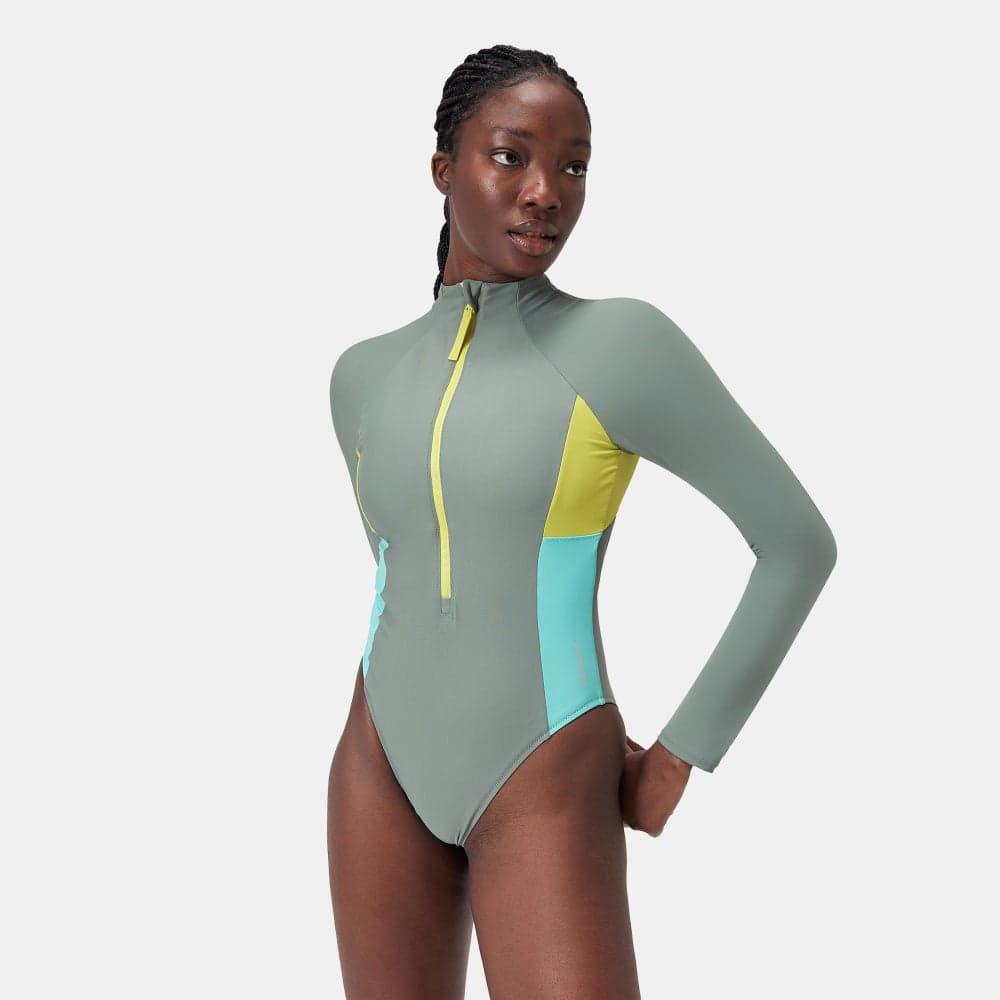 Speedo Sd8 00403316002 Colourblock Zip One-Piece Swimsuit - Image 1