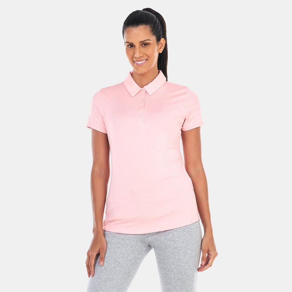 UA Playoff Women’s Golf Polo Shirt Pink - Image 1