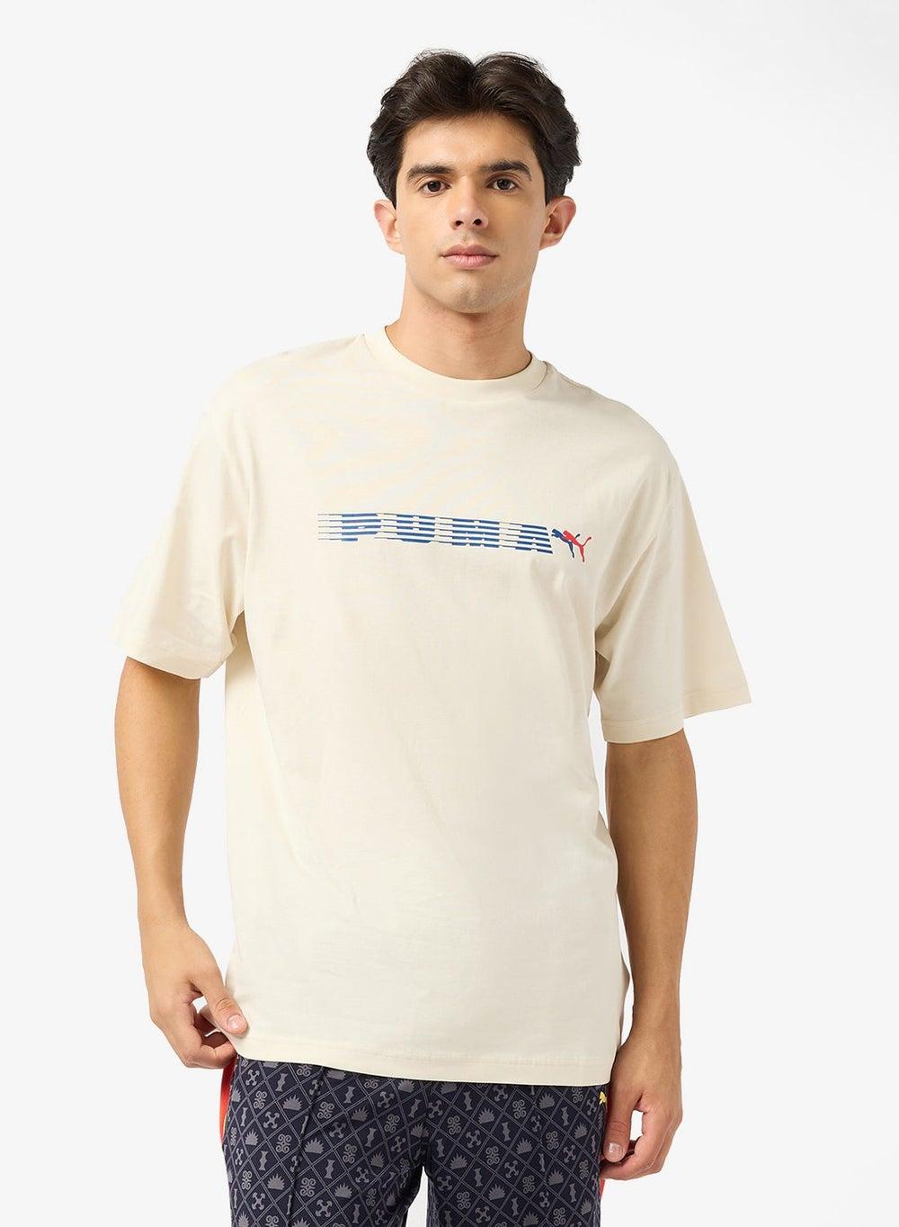 PUMA 63326087 Logo Graphic Crew Neck T-Shirt - Image 1