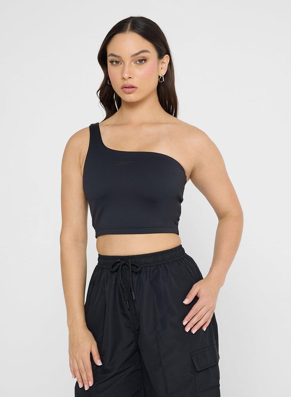 Addison Yoga Asym Tank 100241938 Black - Image 1