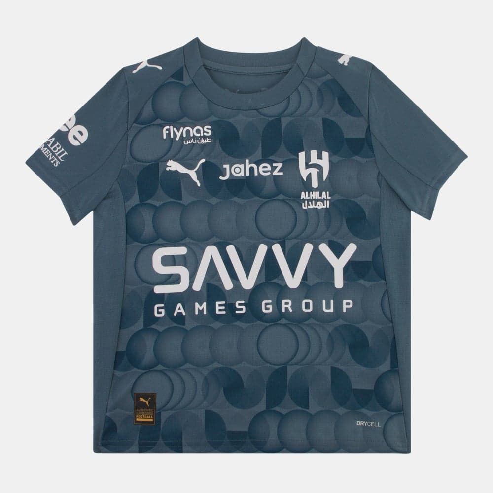 Al Hilal 25/26 Kids Third Jersey Grey Replica - Image 1