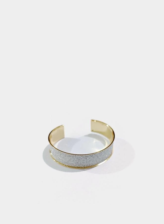 Styli Multi Embellished Gold Open Cuff Bracelet - Image 1