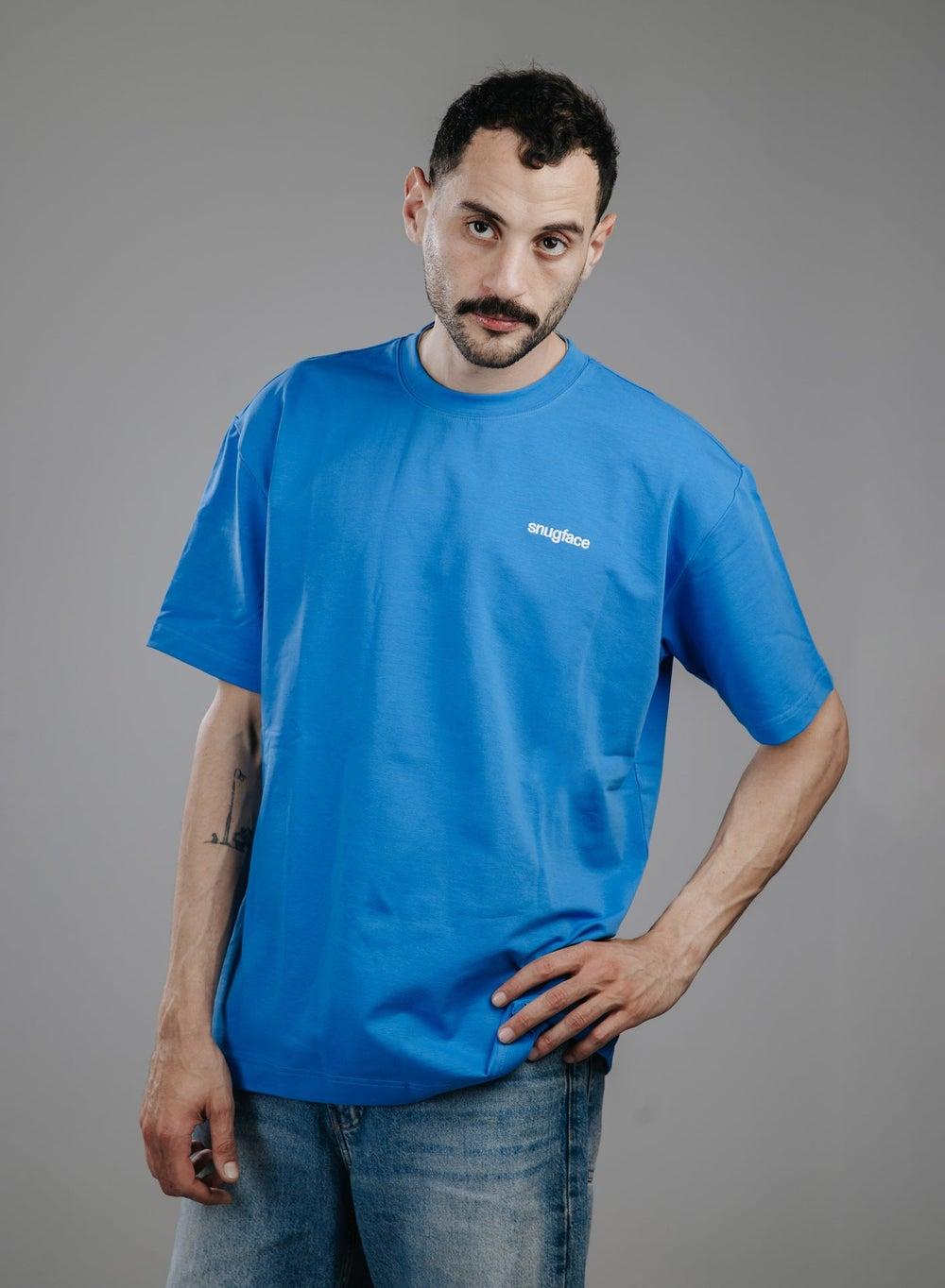 Snugface SF15 5Blu Strap Detail Oversized T-Shirt - Image 1