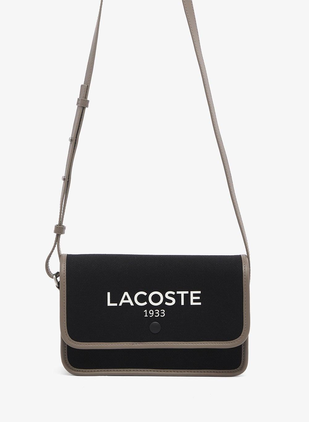 Logo Canvas Crossbody Bag NF4507TD R32 Noir Morel - Image 1