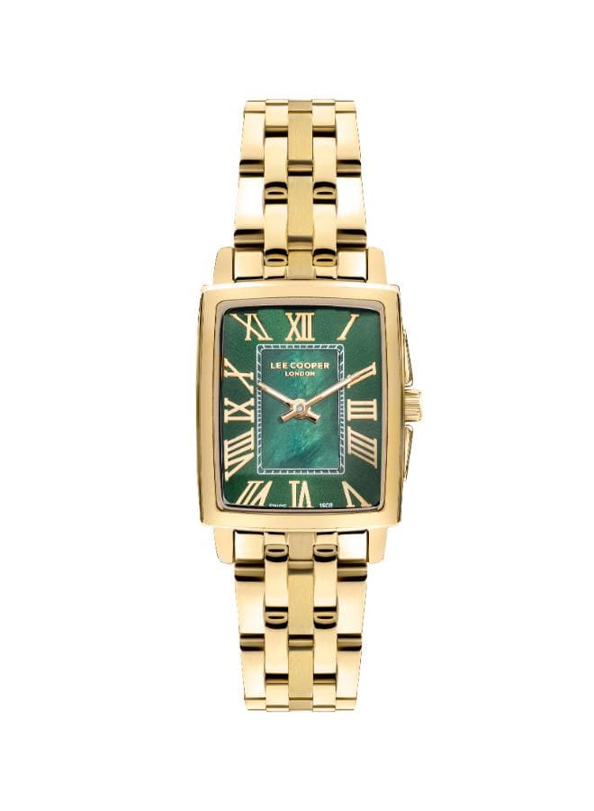 Lee Cooper LC07940.170 Green Dial Square Watch - Image 1