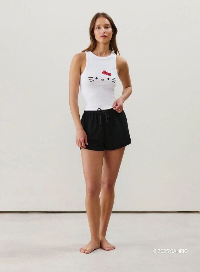 Hello Kitty Printed Cotton Blend Vest Top 655386380 - Image 1