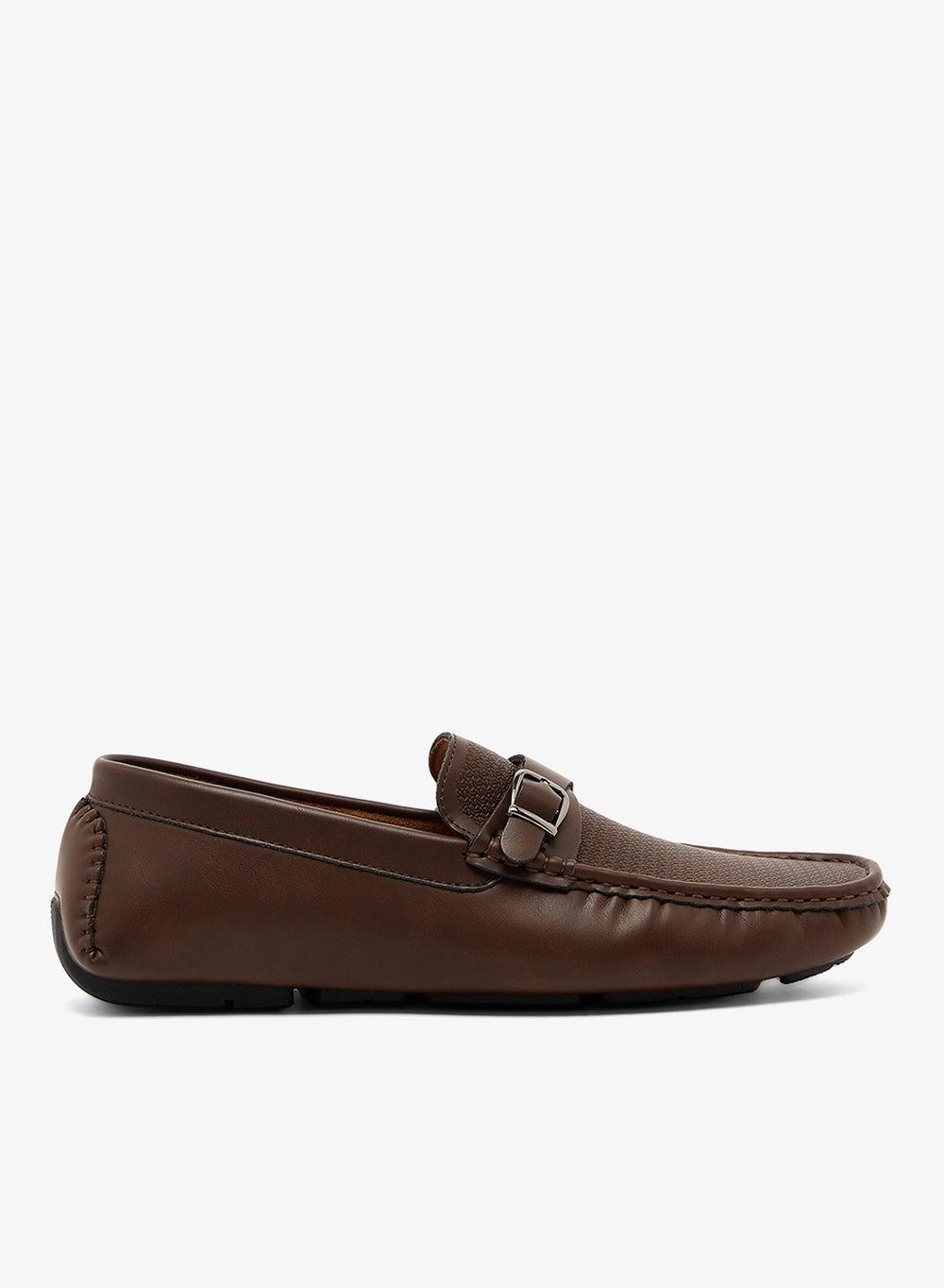 Brown Slip-On Moccasins 25027 for Men - Image 1