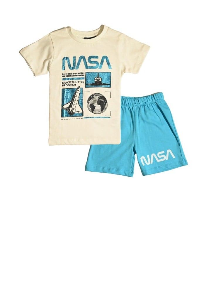 NASA Boys Cotton T-Shirt & Shorts Set Multicolor - Image 1