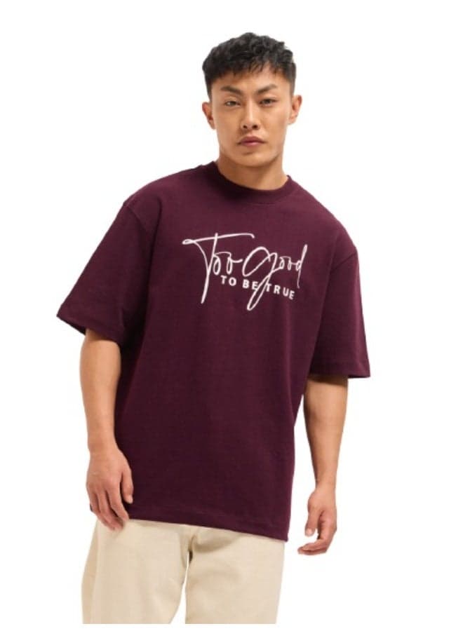 Men’s Red Cotton T-Shirt – Soft Breathable Everyday Essential - Image 1