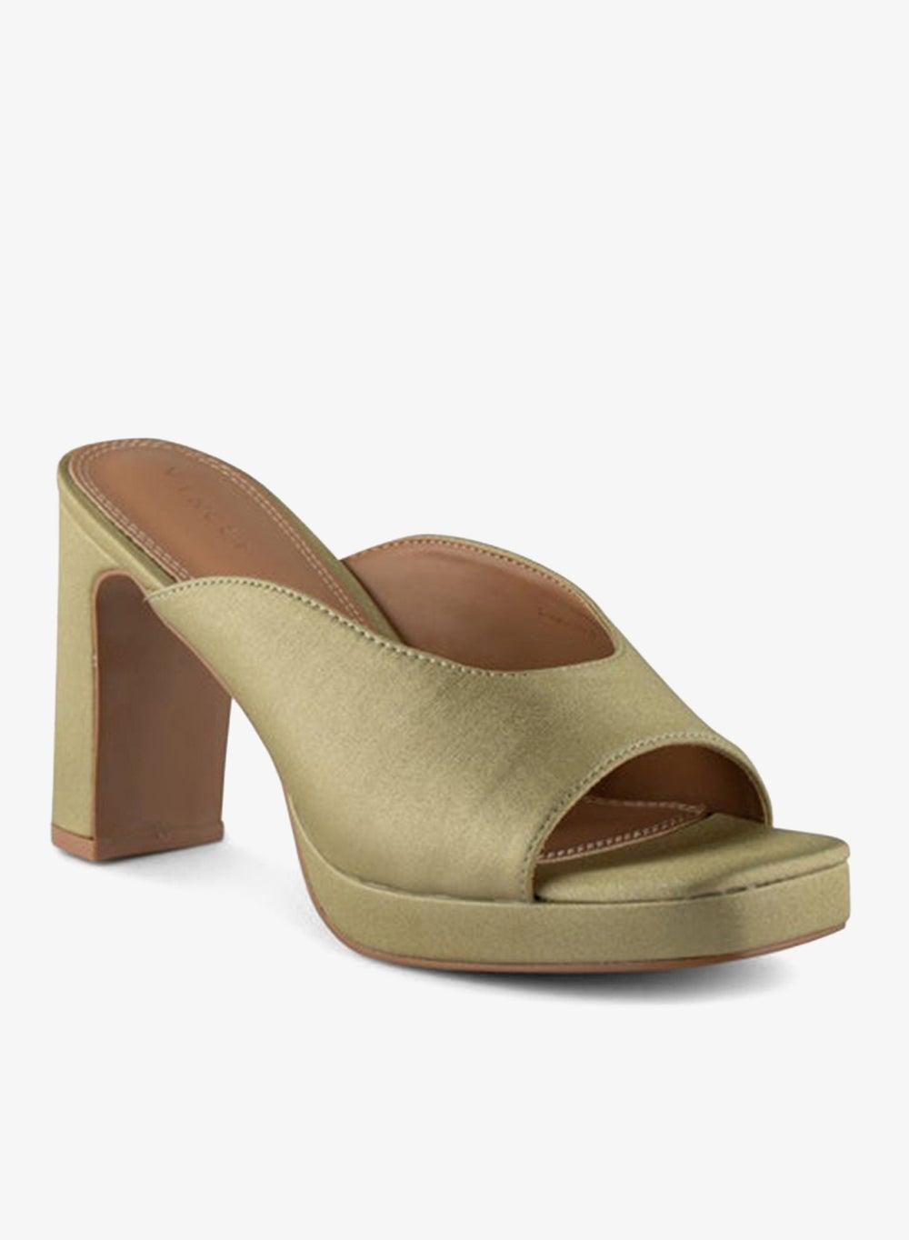 Vi20430337 Green One-Strap High Heel Sandals - Image 1