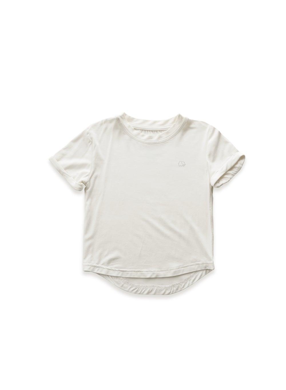 White Bamboo Spandex Baby T-Shirt Classic Fit - Image 1