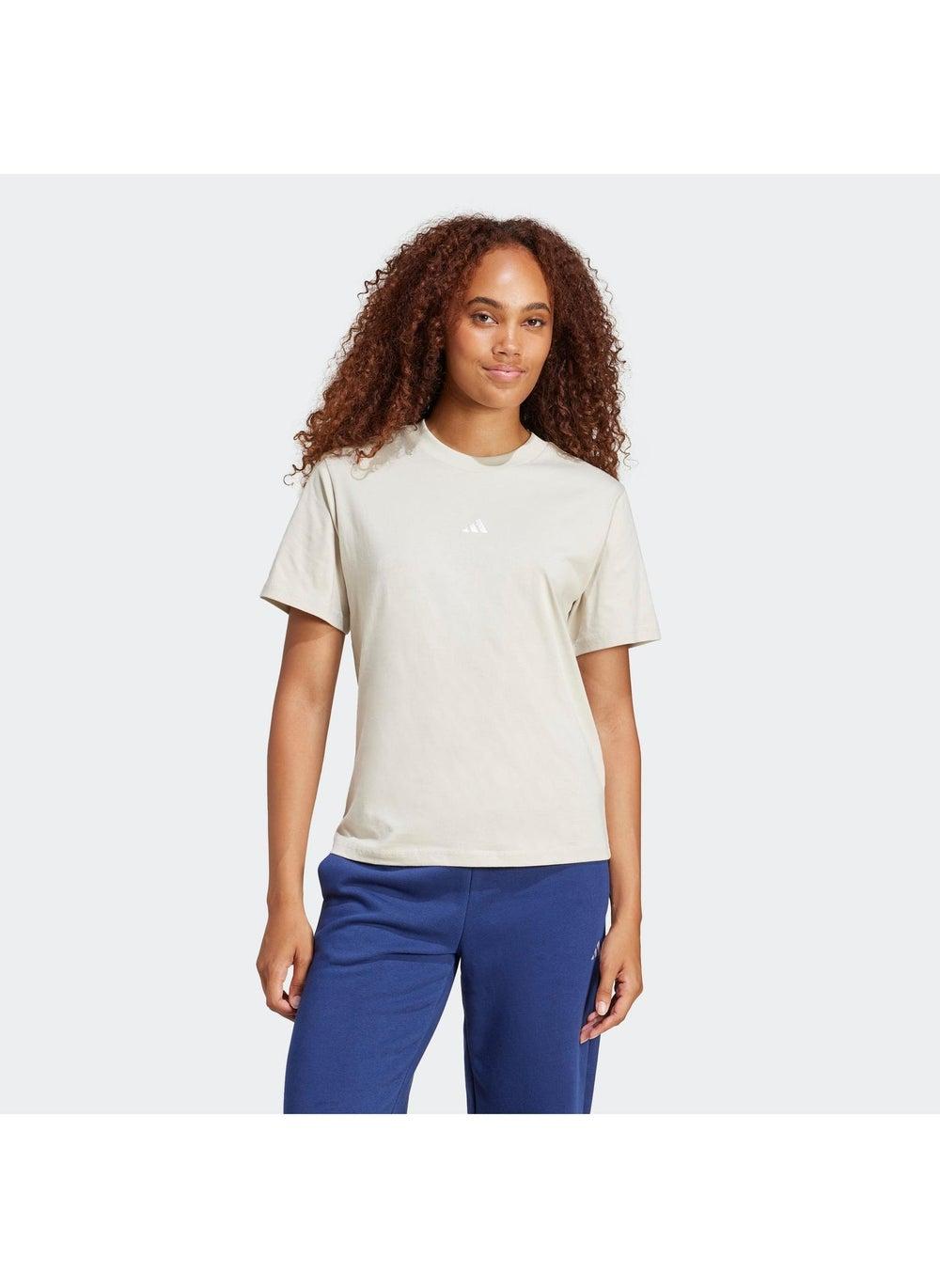 adidas Essentials Small Logo Cotton Women's T-Shirt - Image 1