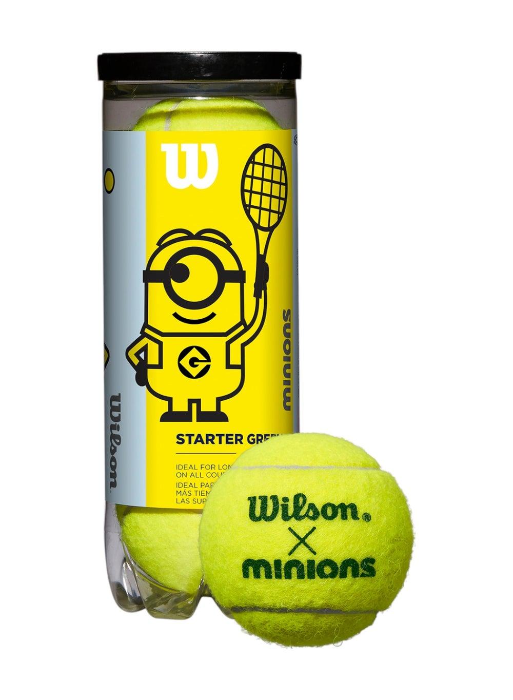 Wilson Minions Stage 1 Kids Tennis Balls 3 Pack - Image 1