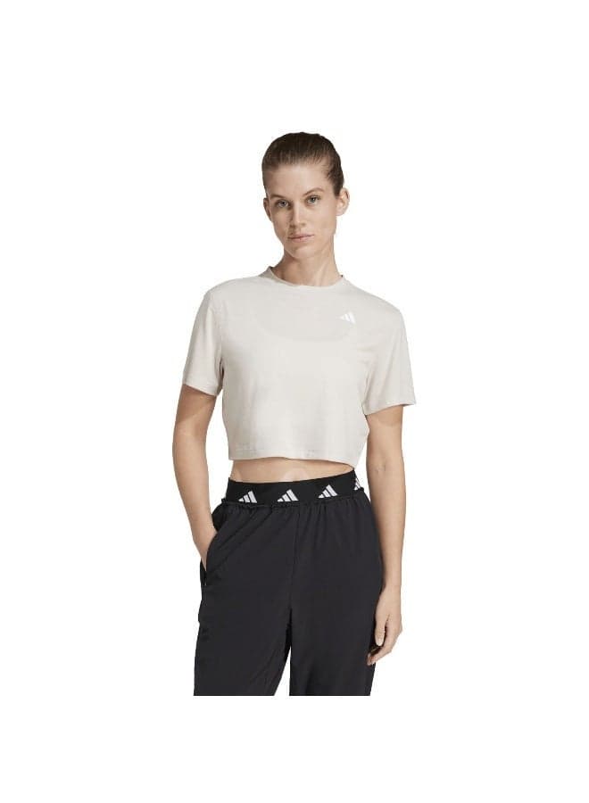 Adidas We Min CLIMACOOL Beige Training Tee - Image 1