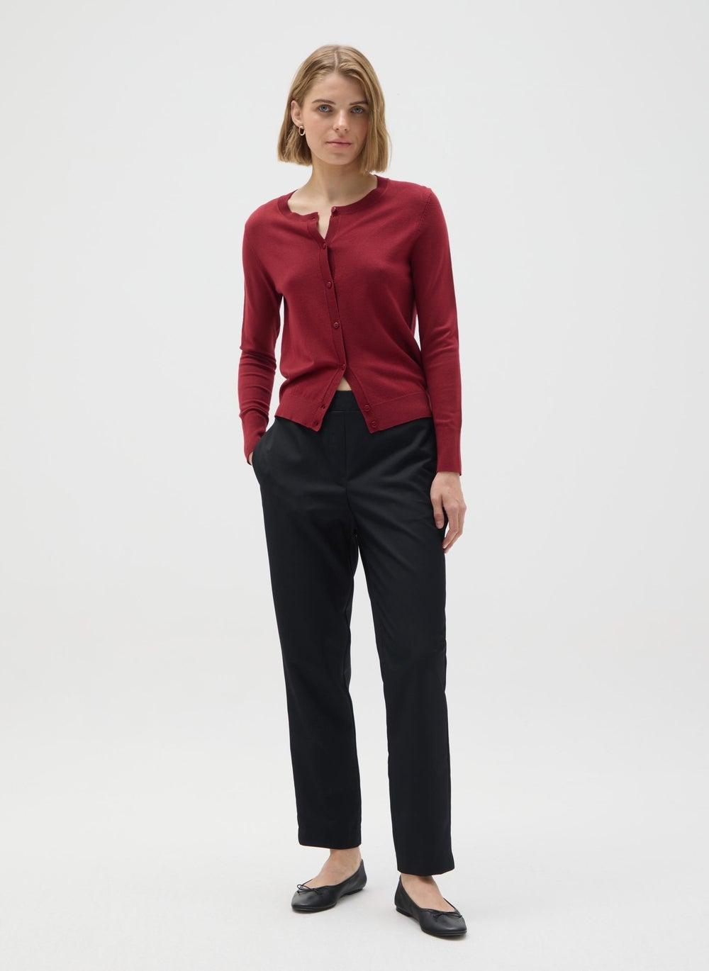 Black Slim Fit Trousers Mix OVS Elegance - Image 1