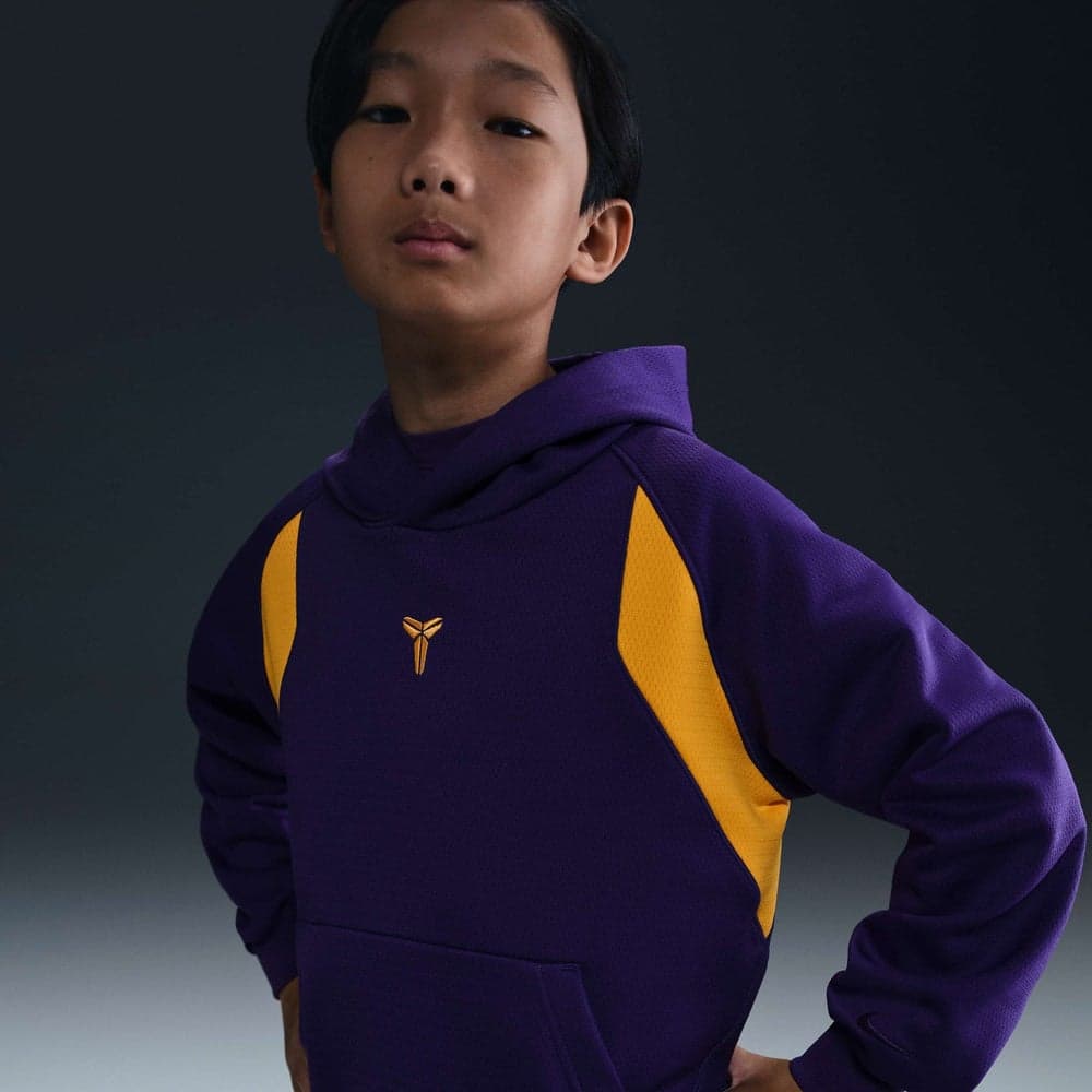 Nike Kids’ Kobe Therma-FIT Basketball Hoodie Purple - Image 1