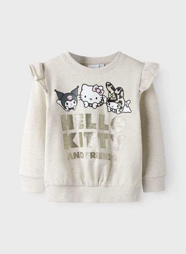 Girls Graphic Crew Neck Sweatshirt 13247012 - Image 1