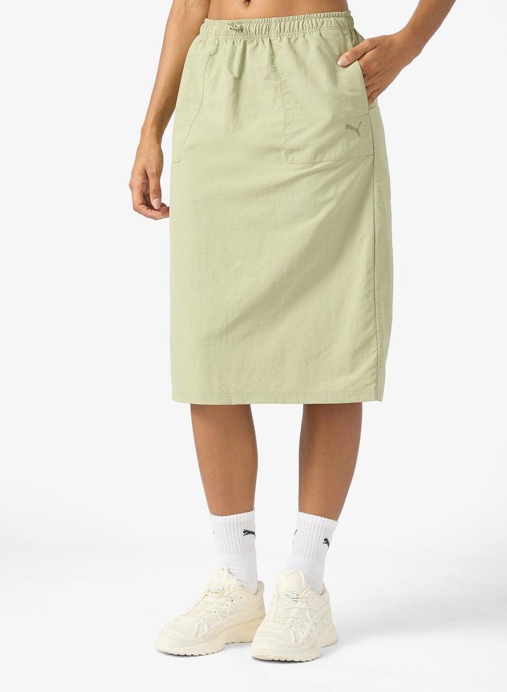 Puma Lux Army High-Waist Woven Midi Skirt 68815582 - Image 1