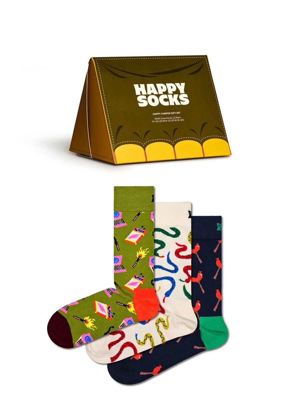 Happy Camper 3-Pack Cotton Socks Gift Set - Image 1