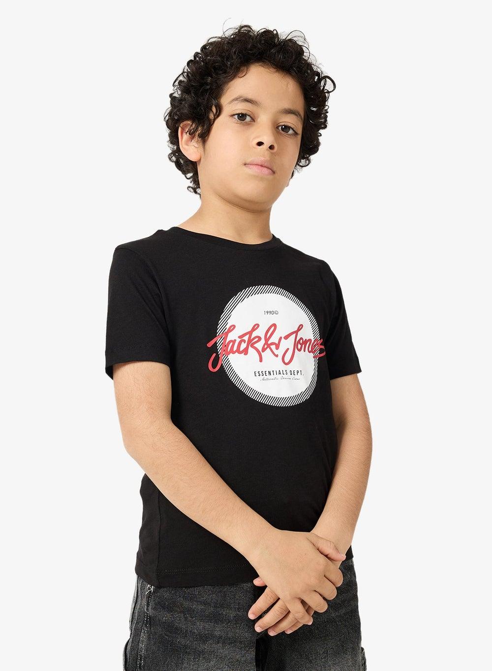 Kids Jjurban Black Graphic Crew Neck T-Shirt 12279827 - Image 1