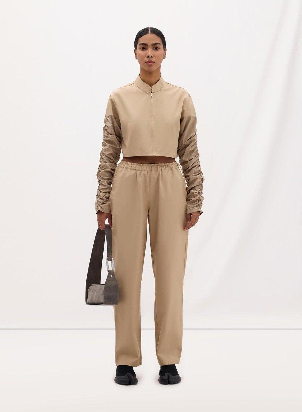 Desert Sand Cropped Jacket 102 - Image 1