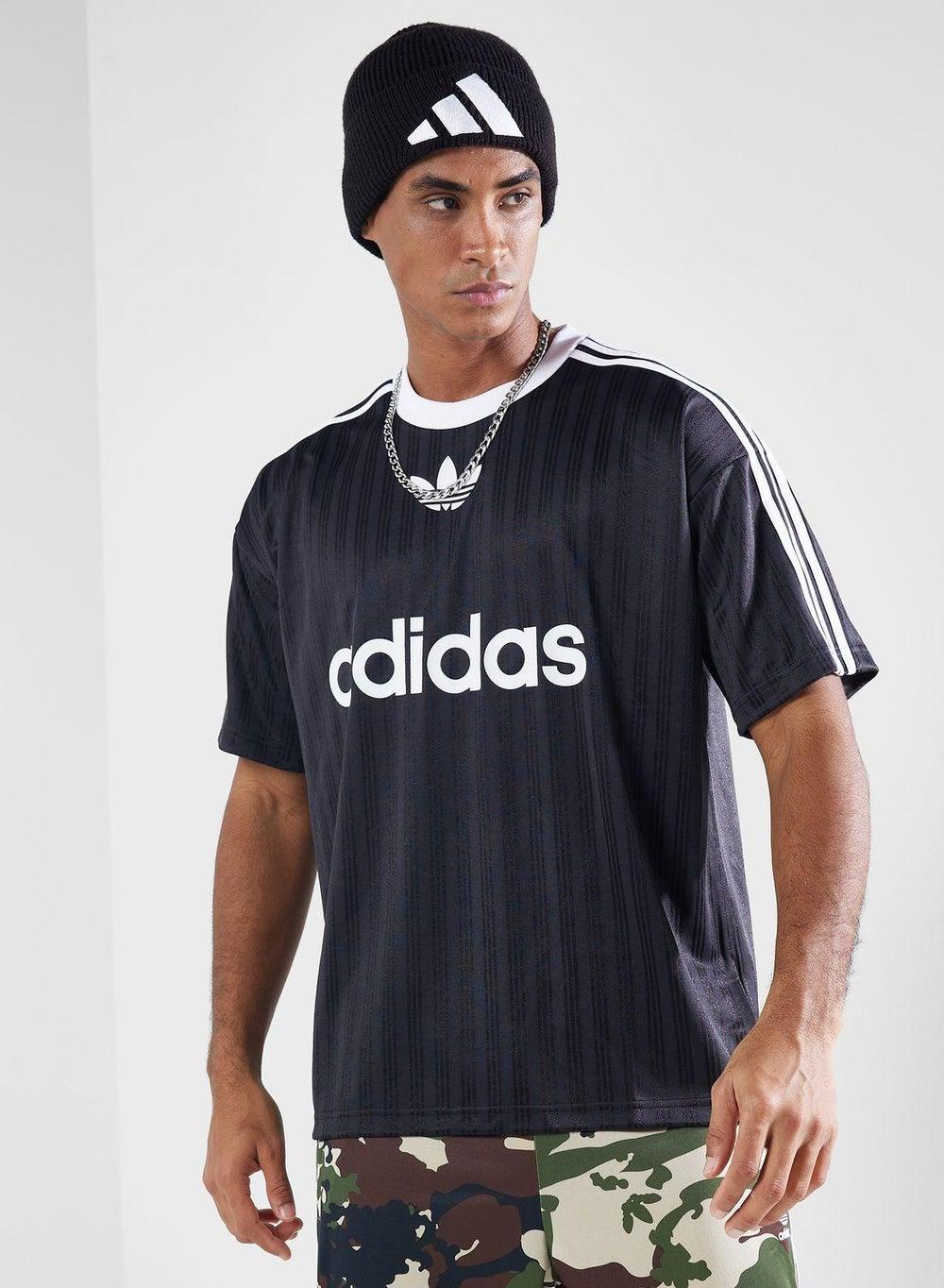 Adicolor Poly T Black Trefoil Logo T-Shirt - Image 1