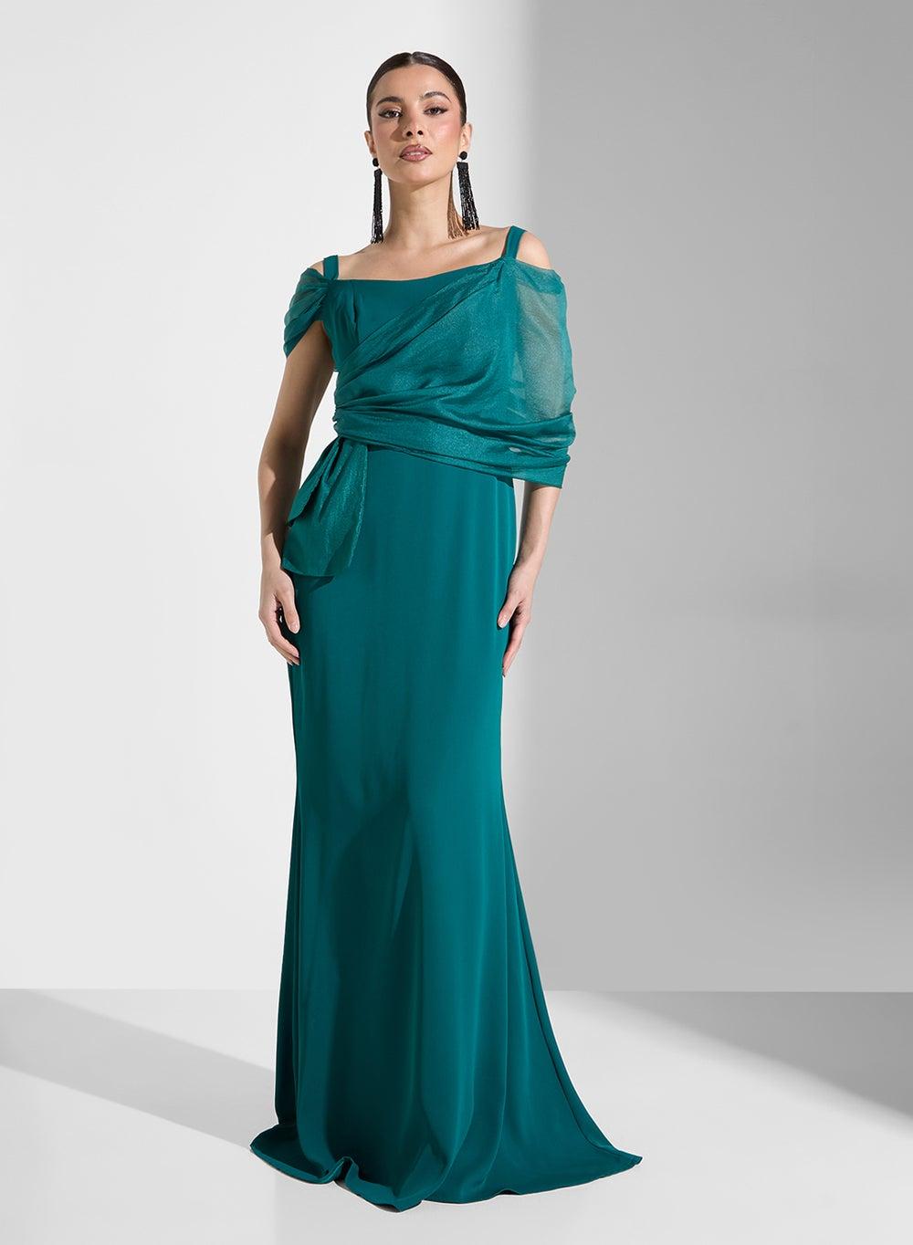 Emerald Evening Maxi Dress Z24 10 03 - Image 1
