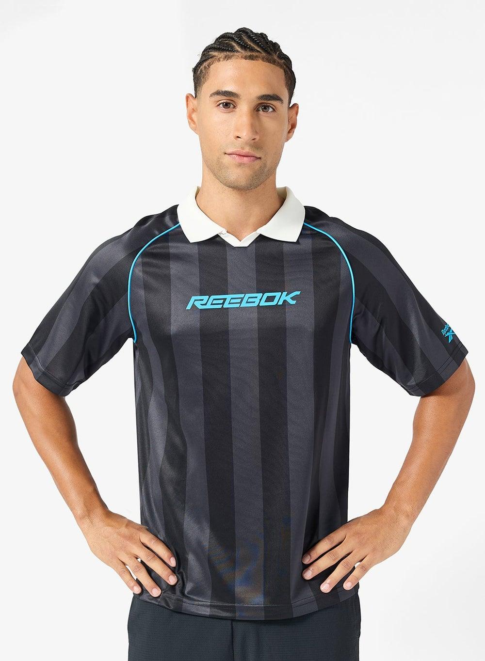 Retro Footy Polo 100239690 Classic Striped Shirt - Image 1