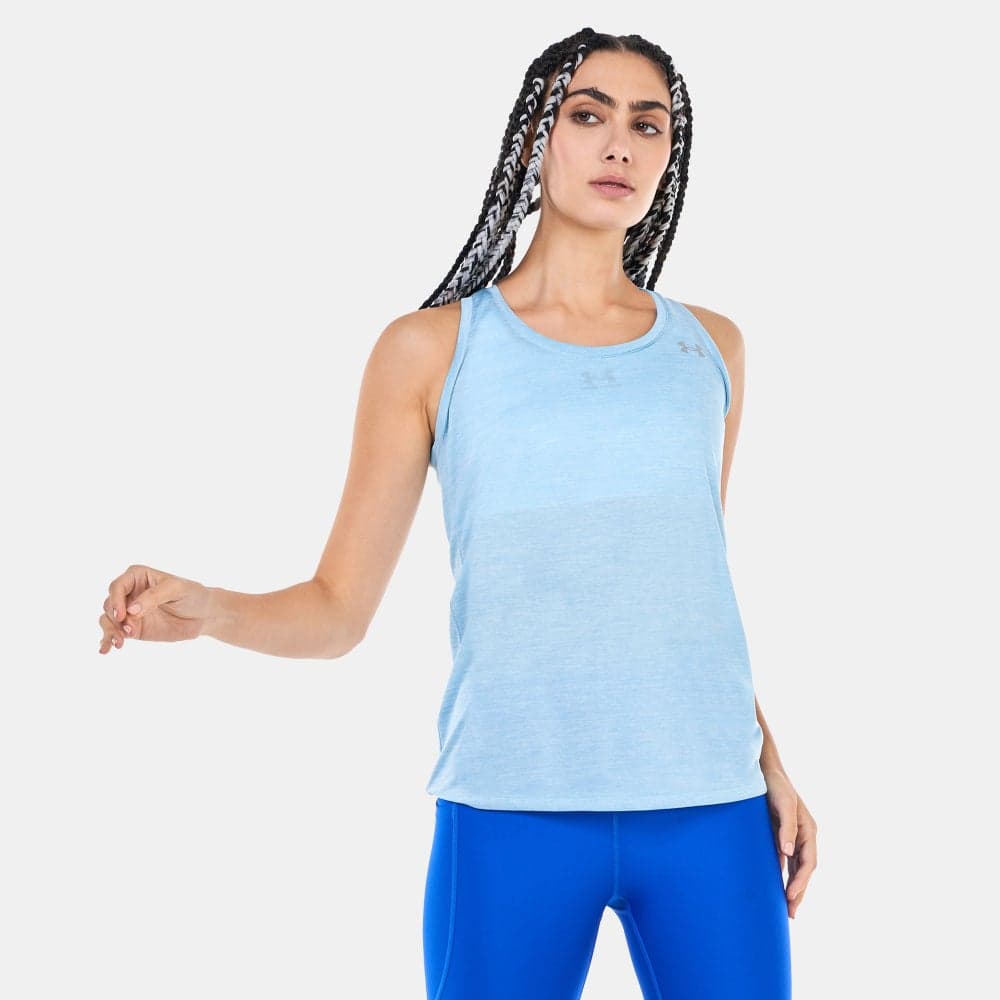 UA Tech™ Women’s Training Tank Top Blue - Image 1