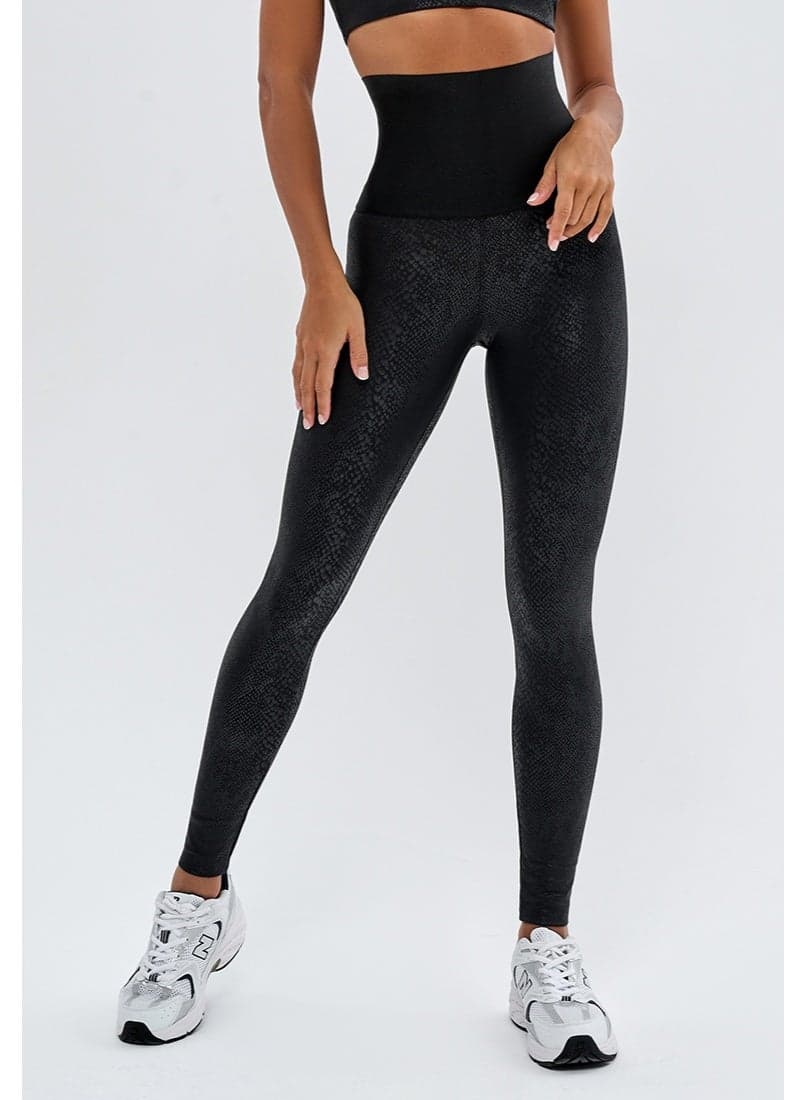 Bona Fide High-Waist Sculpting Snake Leggings - Image 1