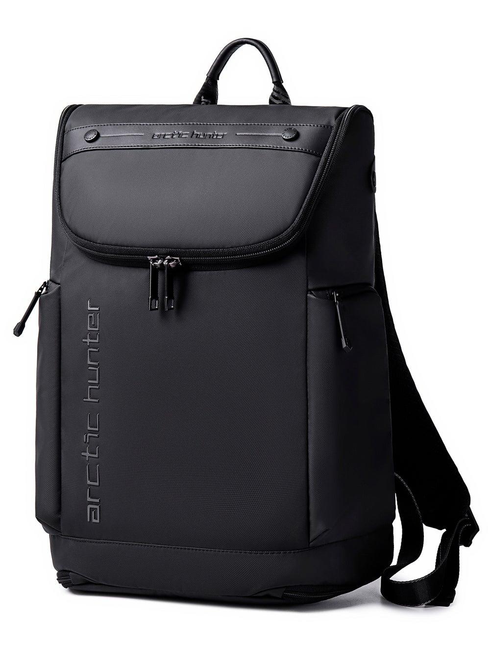 B00465 Black 15.6" Water-Resistant Travel Laptop Backpack - Image 1