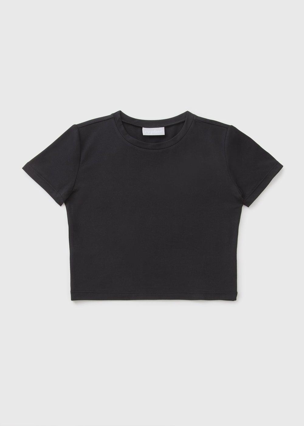 Girls Sculpt Black T-Shirt – Sleek Everyday Essential - Image 1
