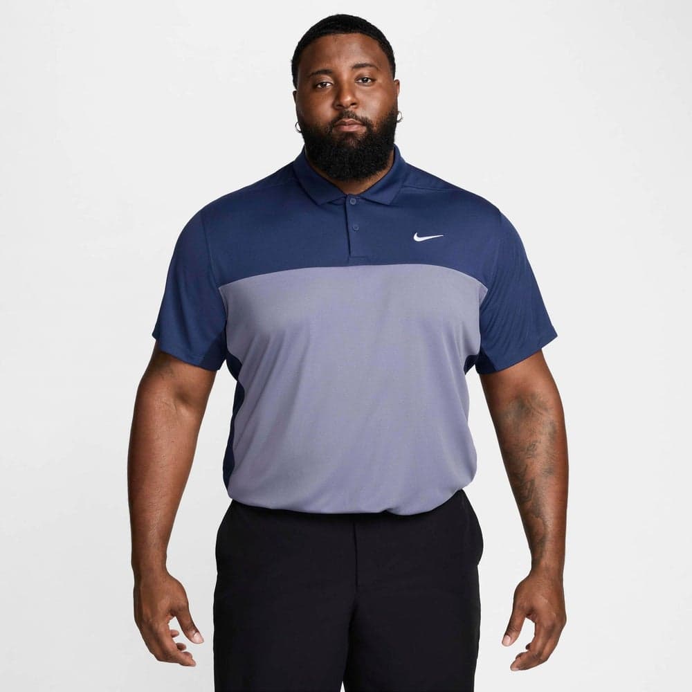 Men’s Victory+ Dri-FIT Golf Polo Blue Classic Fit - Image 1