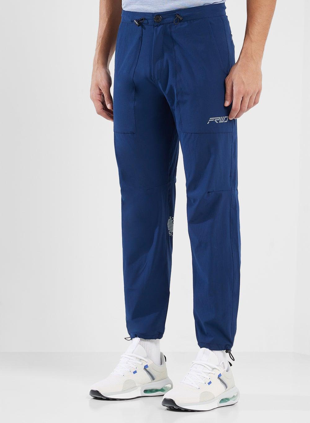 Adan24 11 Straight Fit Blue Training Trackpants - Image 1