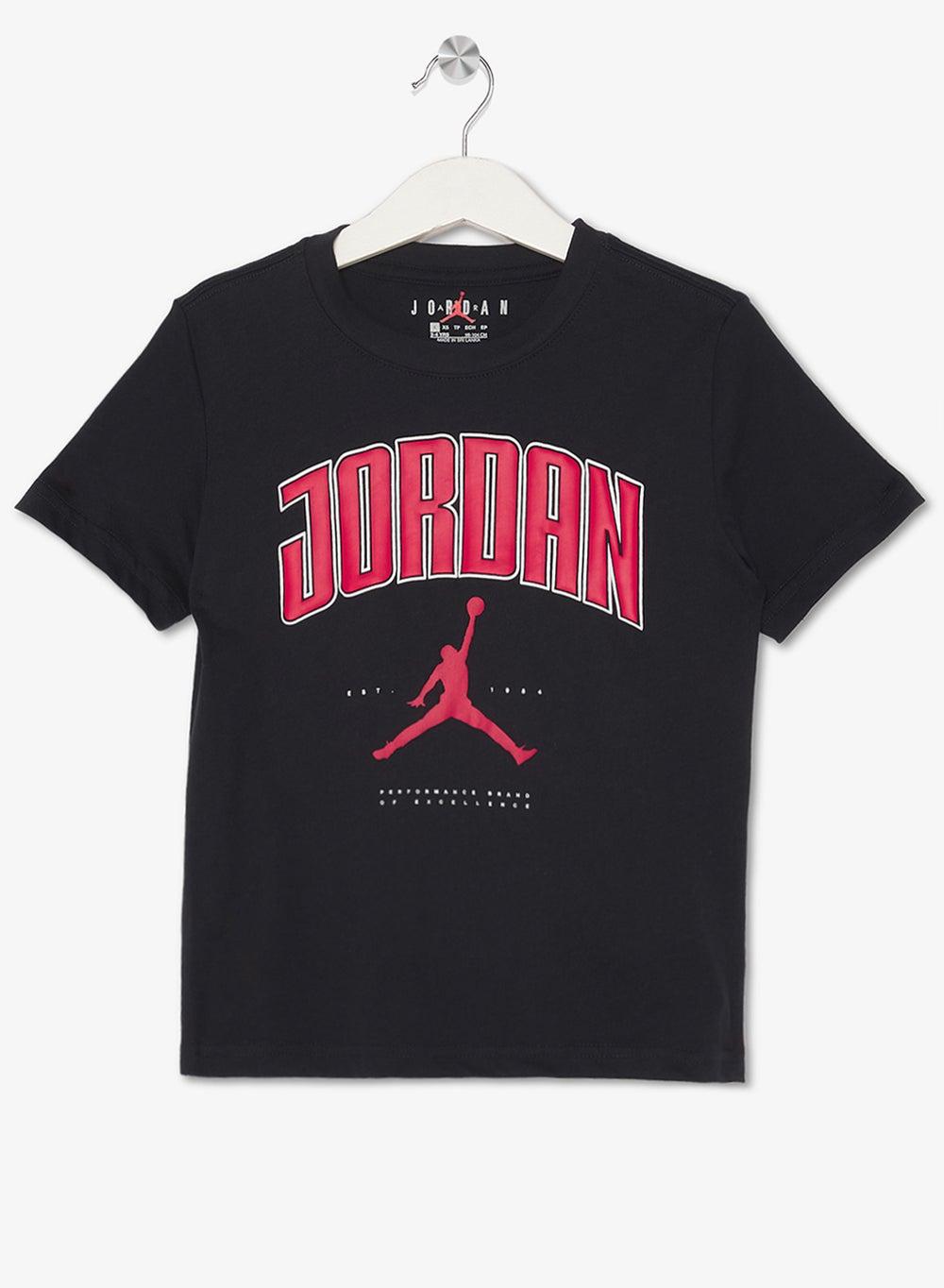 Jordan Kids MJ 88 City Logo Cotton T-Shirt Black - Image 1