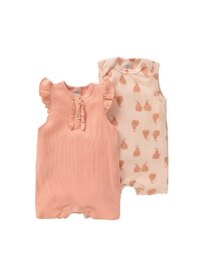Bambimici Athena 2-Piece Pear Print Baby Bodysuit Set - Image 1