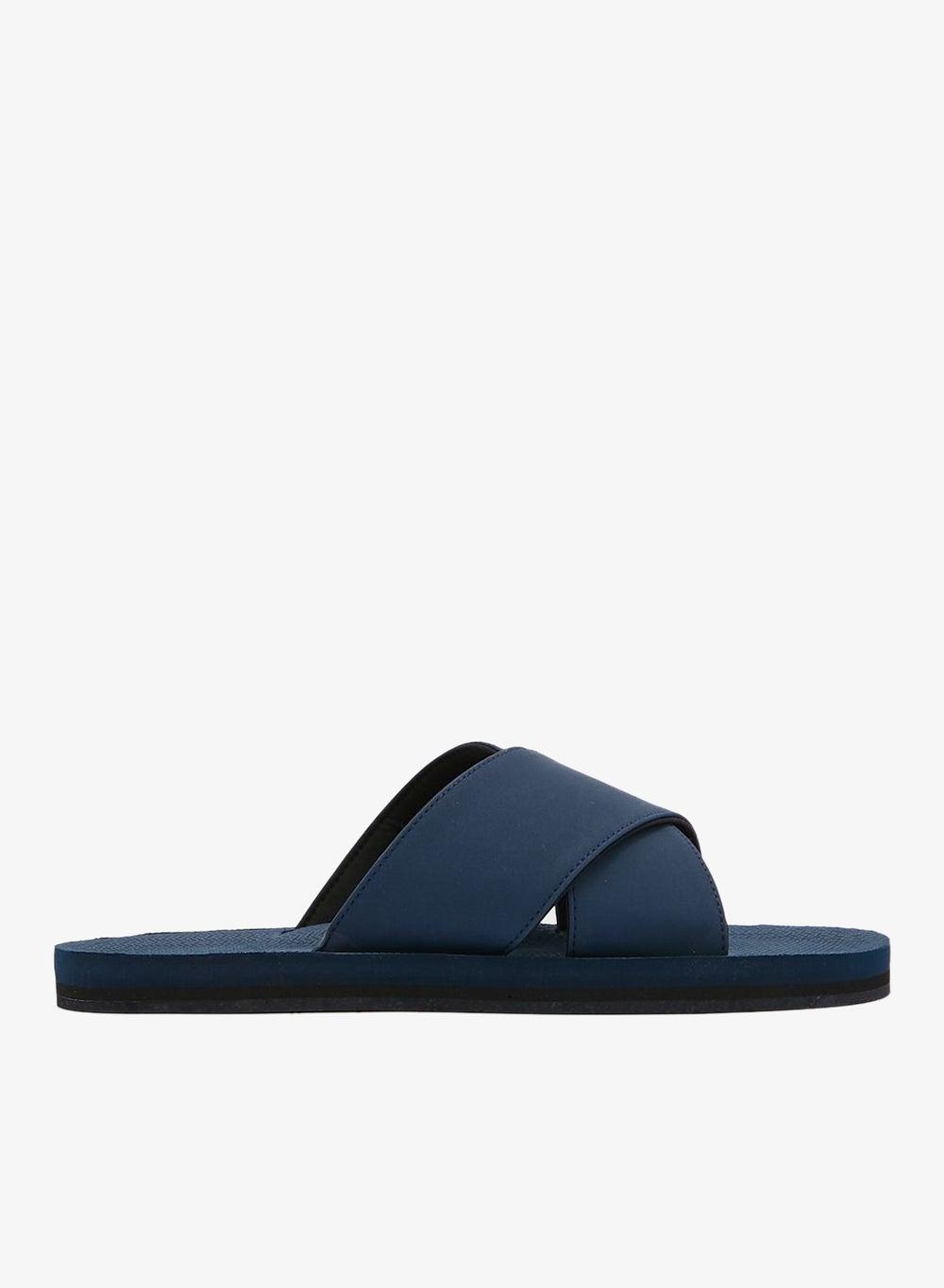 Indosole Mcshore Cross Strap Sandals Navy - Image 1