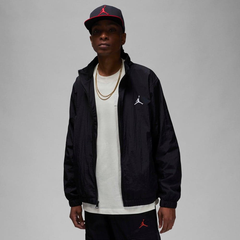 Men’s Essentials Lightweight Woven Jacket Black - Image 1