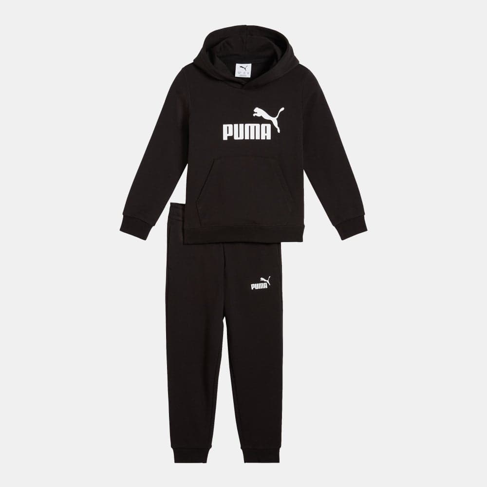 PUMA Kids Essentials No.1 Logo Black Tracksuit - Image 1
