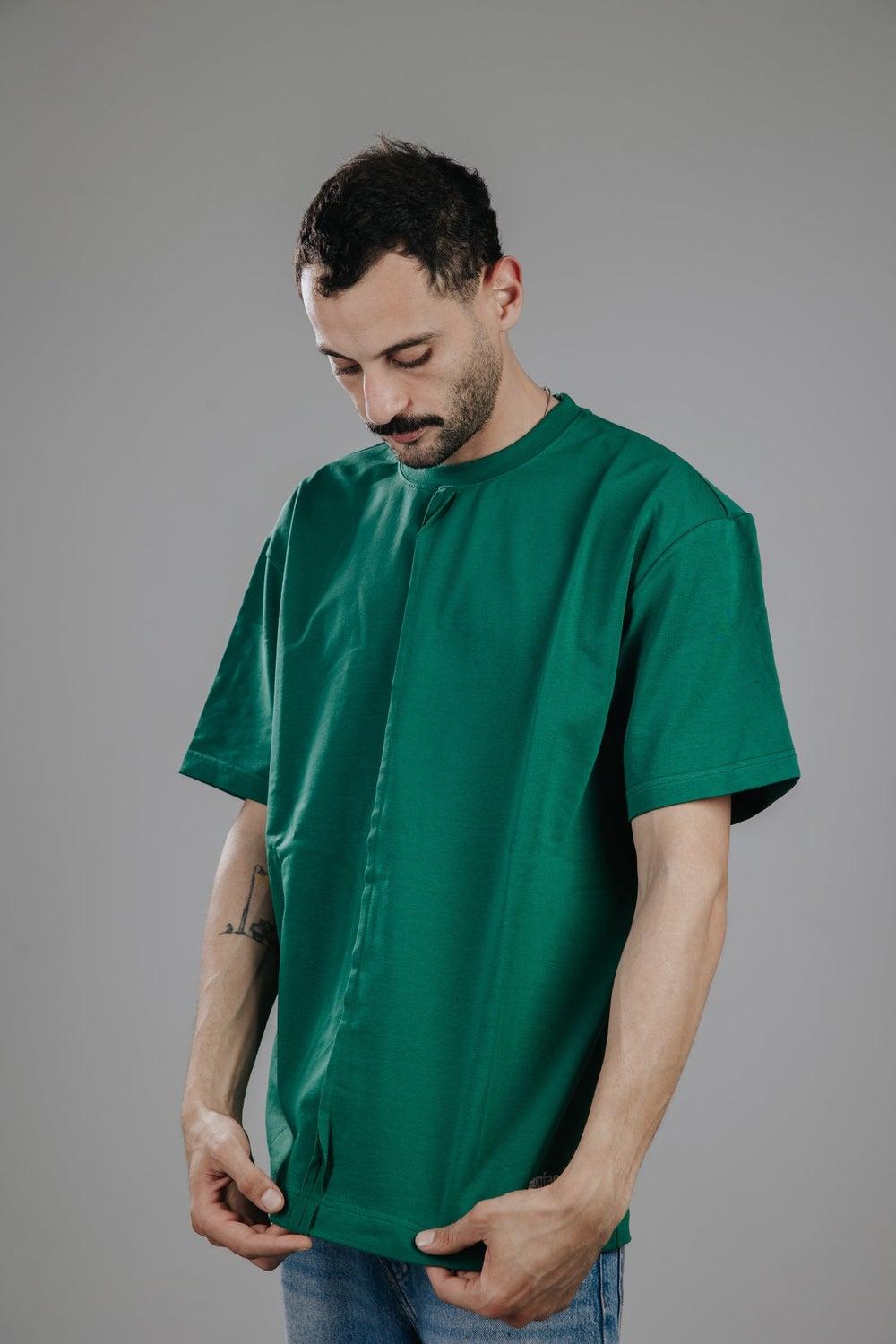 Snugface The Line Oversized Green T-Shirt Sf15 7Grn - Image 1