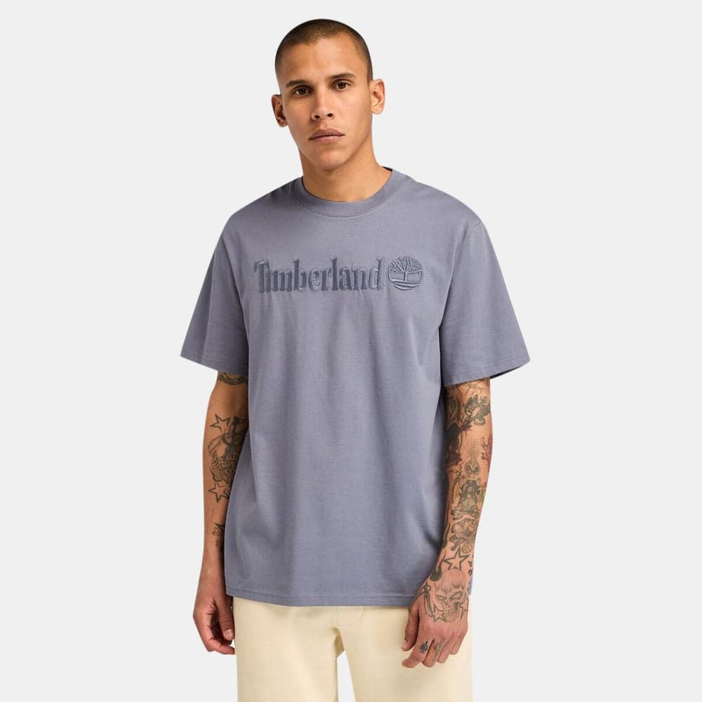 Timberland Hampthon Men's Grey Graphic T-Shirt - Image 1