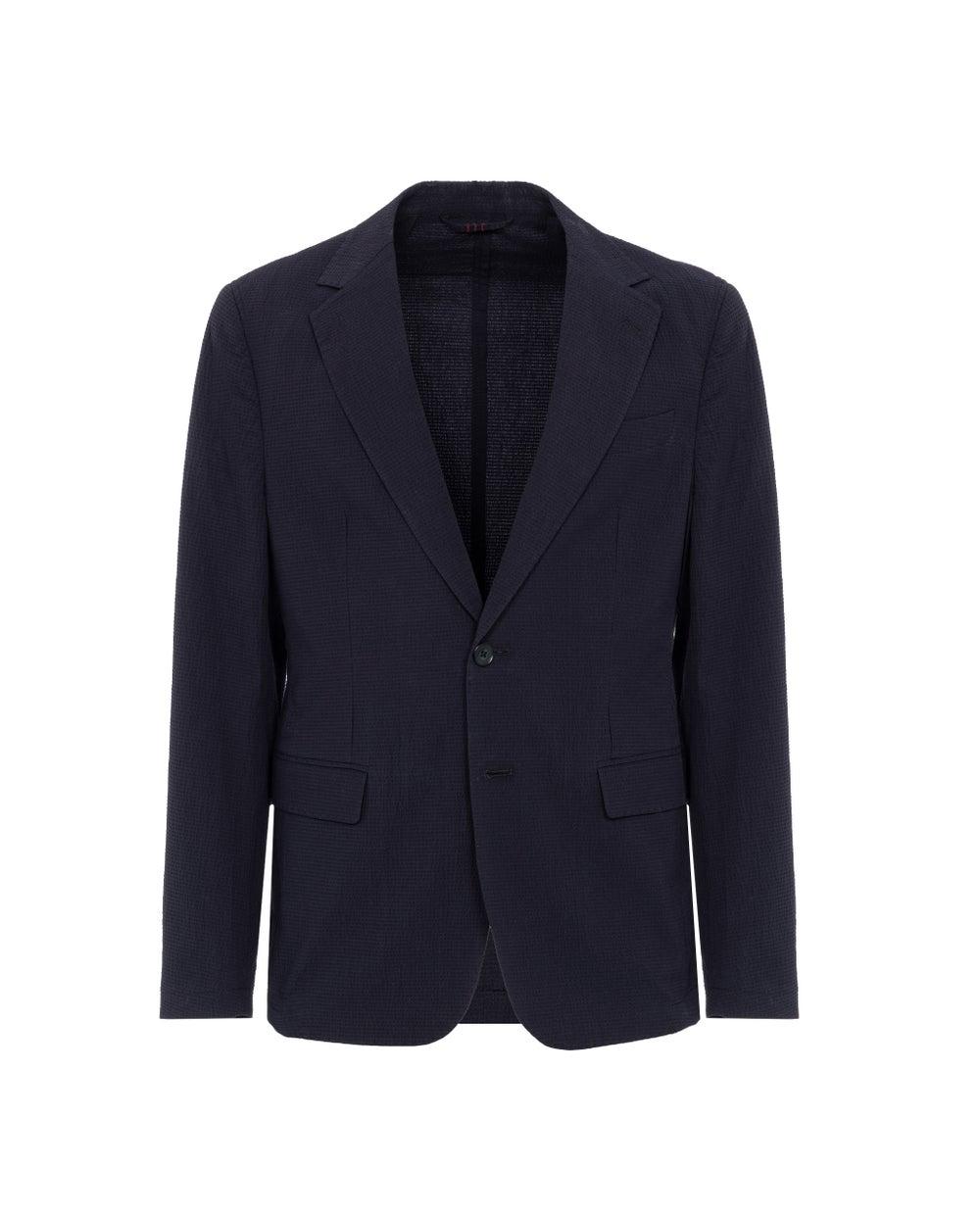 Blue Navy Seersucker Sport Jacket - Image 1