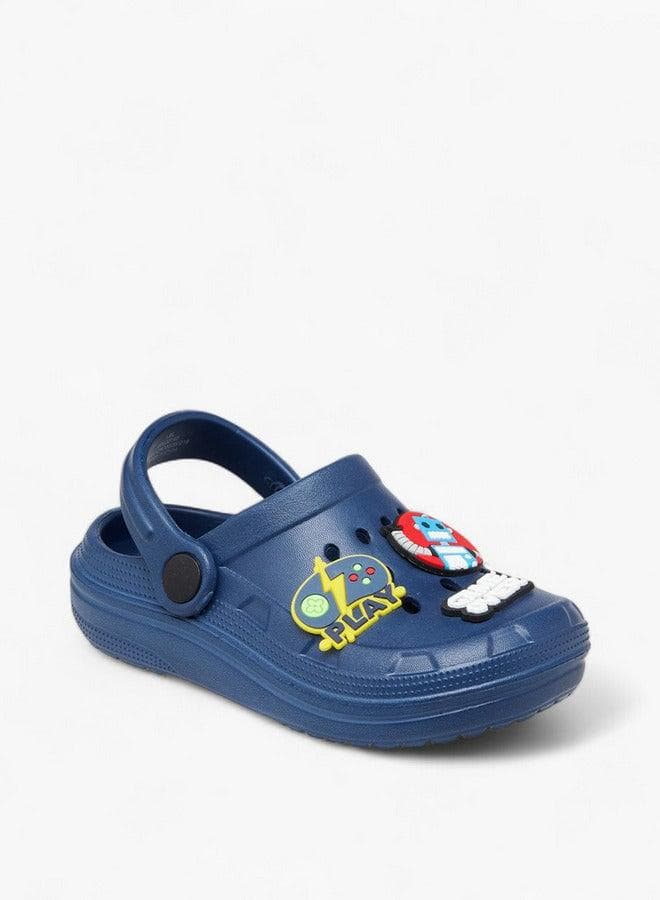 Navy Gamer Accents Backstrap Sandals B0032160 - Image 1