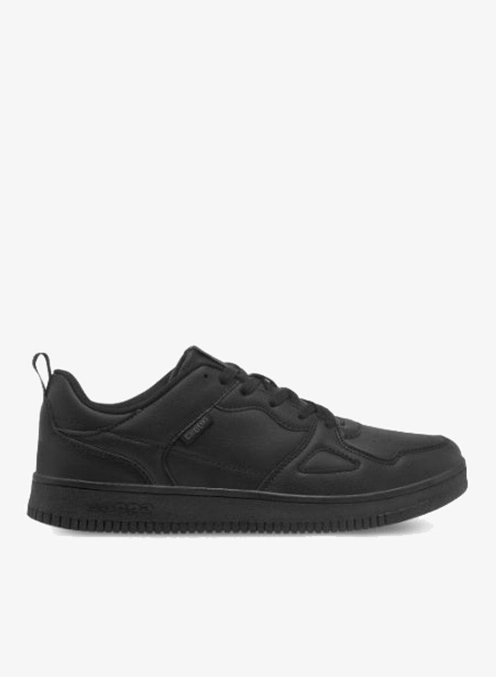 Men’s Black Lace-Up Low Ankle Casual Sneakers Sho22Ah025M - Image 1