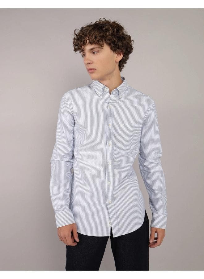 AE Striped Oxford Button-Up Shirt Classic Fit - Image 1