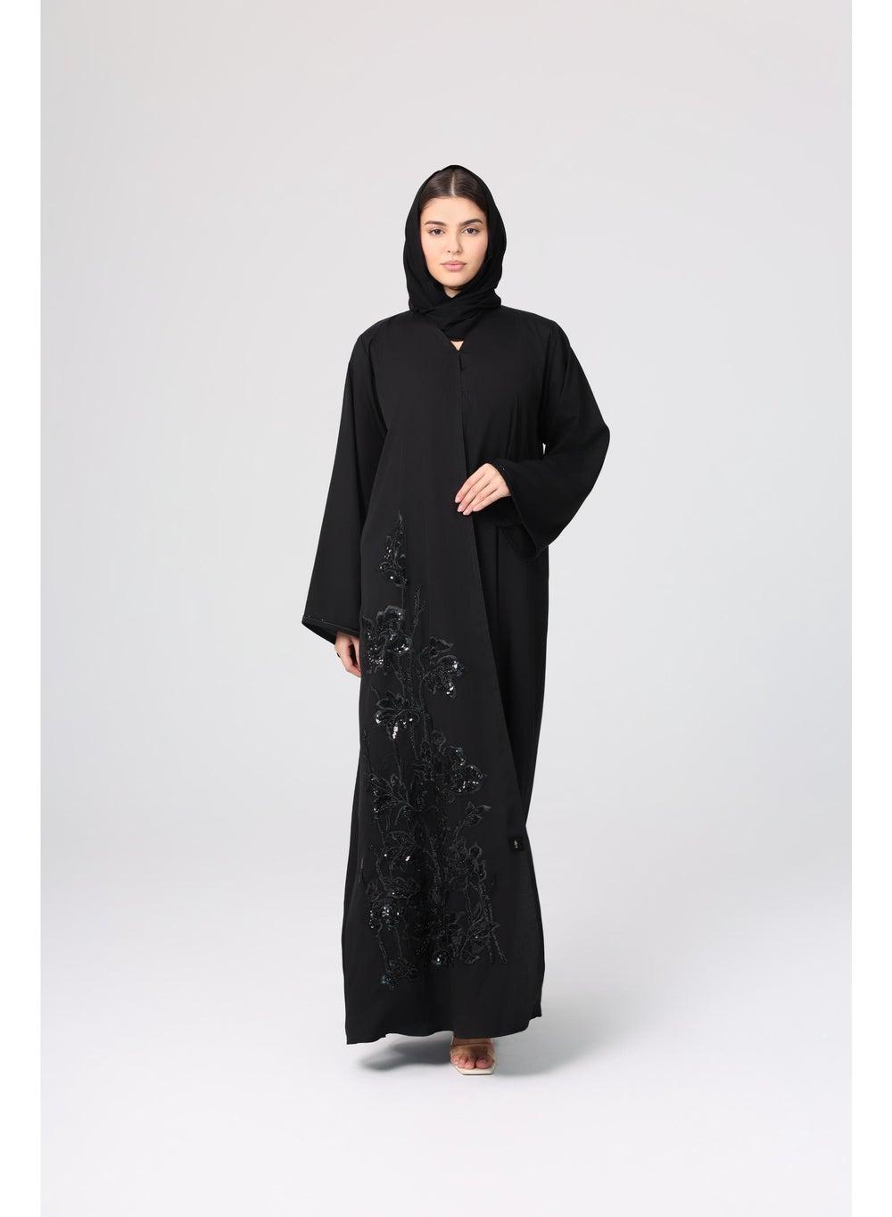 Beaded Embroidery Luxury Abaya ABY1131 - Image 1