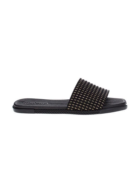Elegant Black Flat Sandals for Women – Brazil Comfort Fit - Image 1